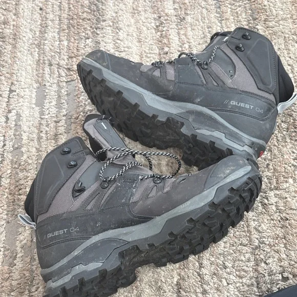 Salomon Quest 4D GTX Men's Boots - Black and Gray - Picture 4 of 8